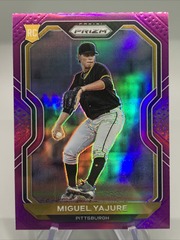 2021 Panini Purple Prizm Tier II Miguel Yajure RC #165 Pittsburgh Pirates